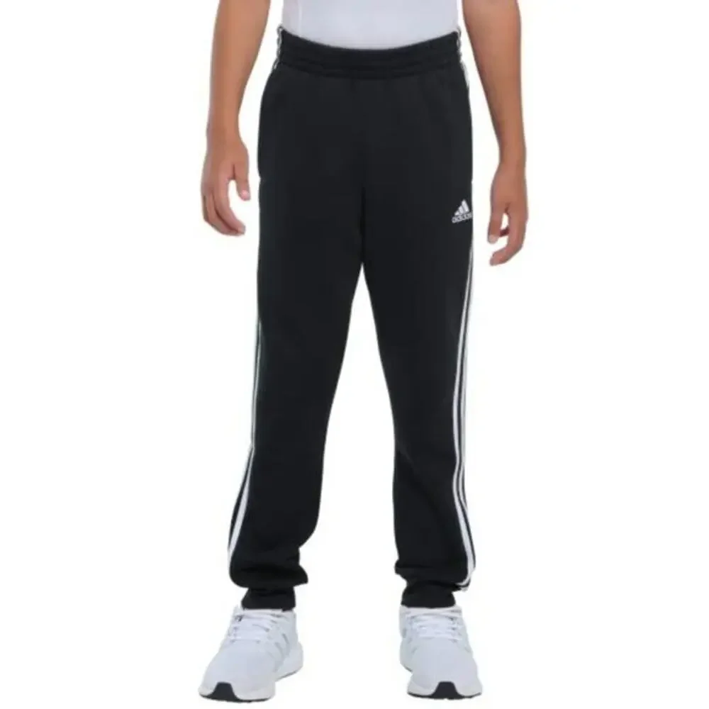 NWT Youth Boys Adidas Jogger‎ Black/White Stripe, Medium